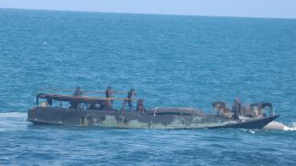 An illegal foreign fishing vessel from Indonesia called Agil Star